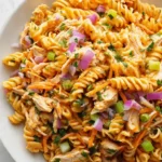 Buffalo chicken pasta salad