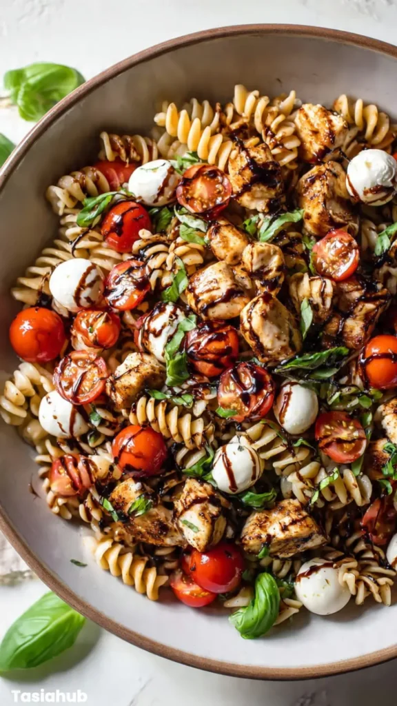 Chicken Caprese Pasta Salad recipe