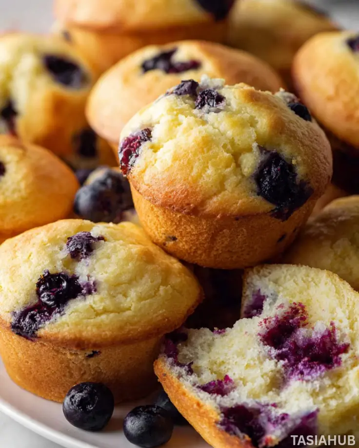 Cottage Cheese Blueberry Muffin