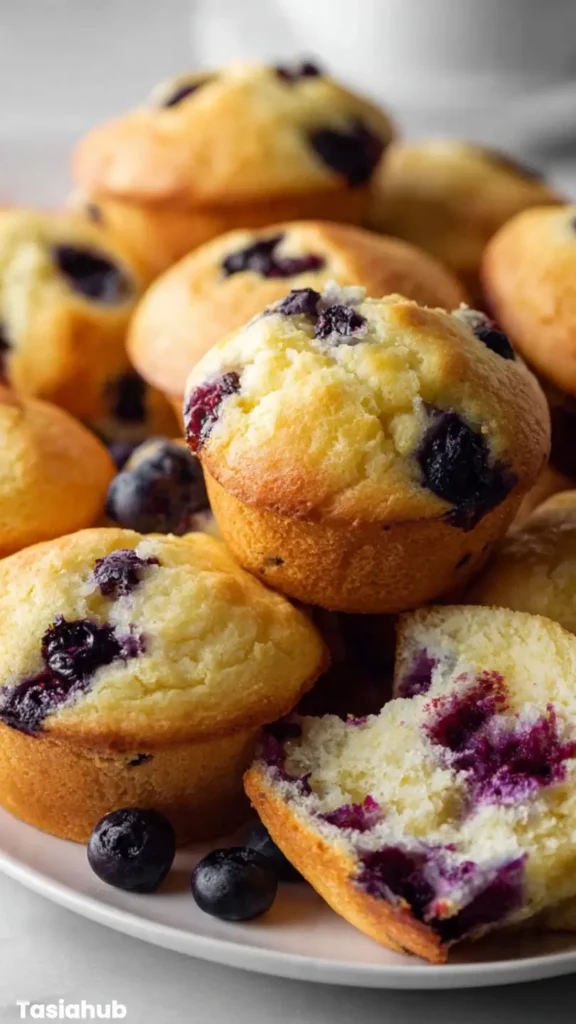 Cottage Cheese Blueberry Muffins