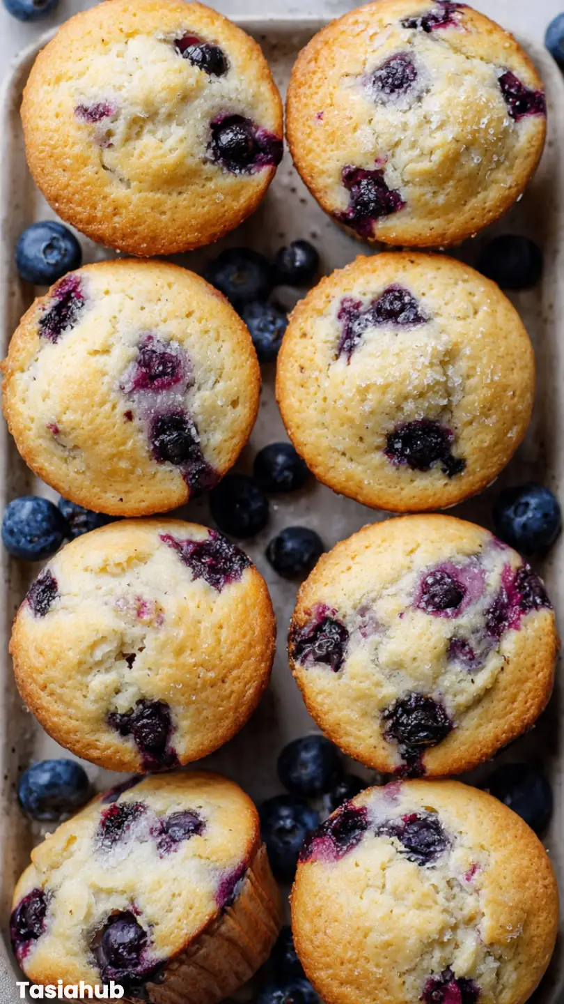 Cottage Cheese Blueberry Muffins recipe
