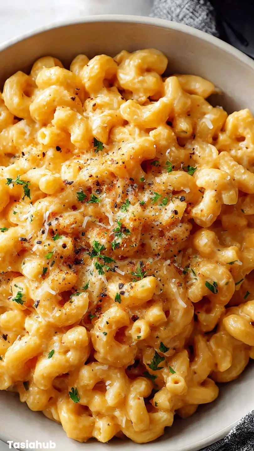 Cottage Cheese Mac And Cheese bowl