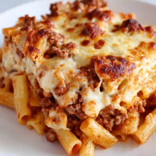 Baked Ziti With Cottage Cheese dish