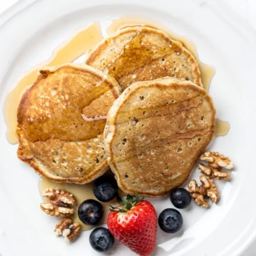 Banana Cottage Cheese Pancakes dish