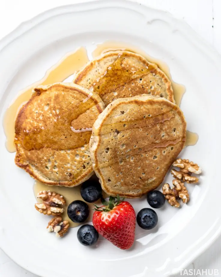 Banana Cottage Cheese Pancakes dish