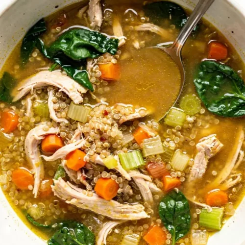 Chicken Quinoa Soup bowl