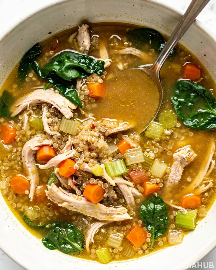 Chicken Quinoa Soup bowl