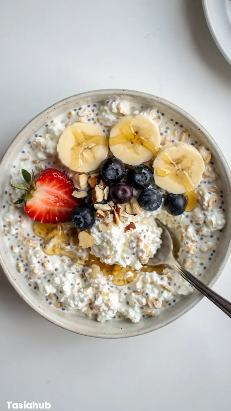 Cottage Cheese Overnight Oats recipe