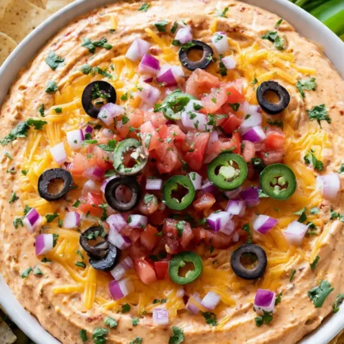 Cottage Cheese Taco Dip bowl