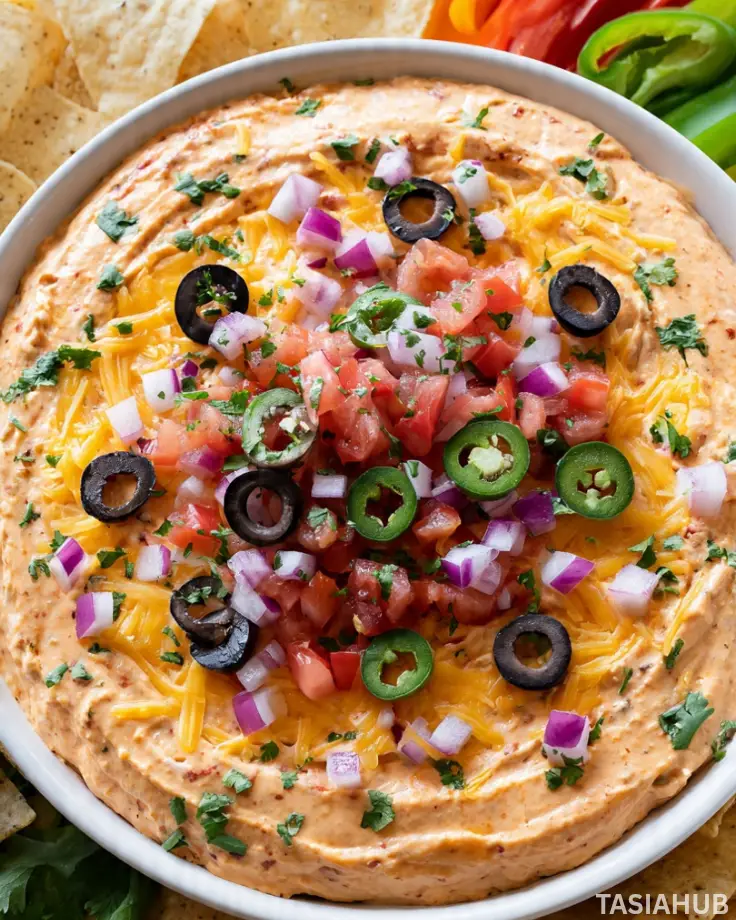 Cottage Cheese Taco Dip bowl