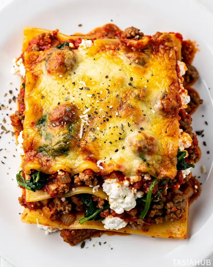 Crockpot Lasagna With Cottage Cheese dish