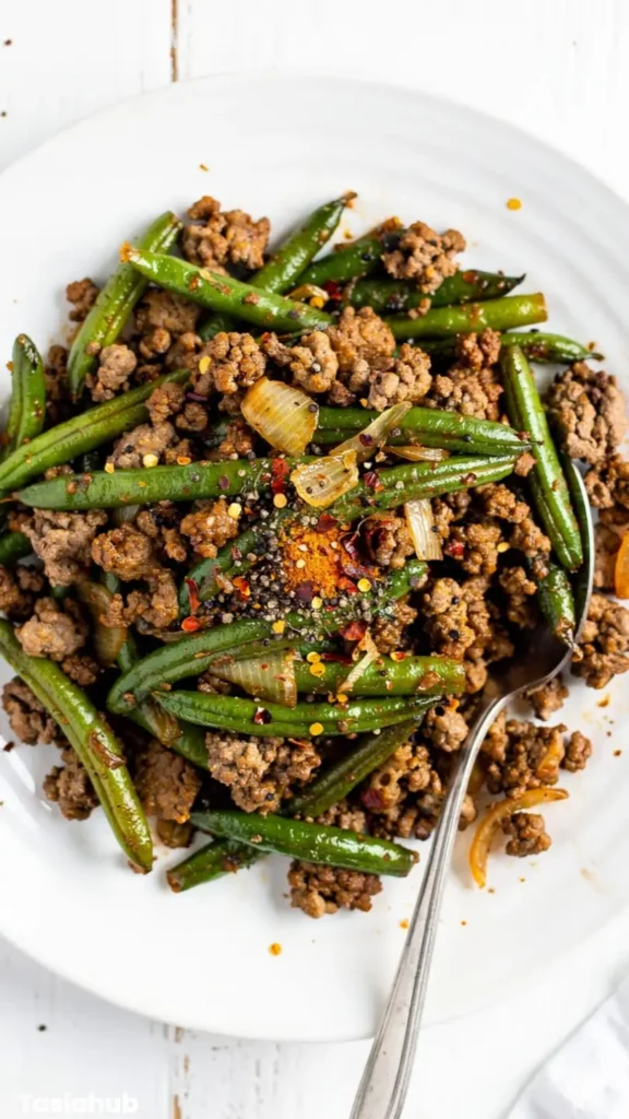 Ground Beef And Green Beans