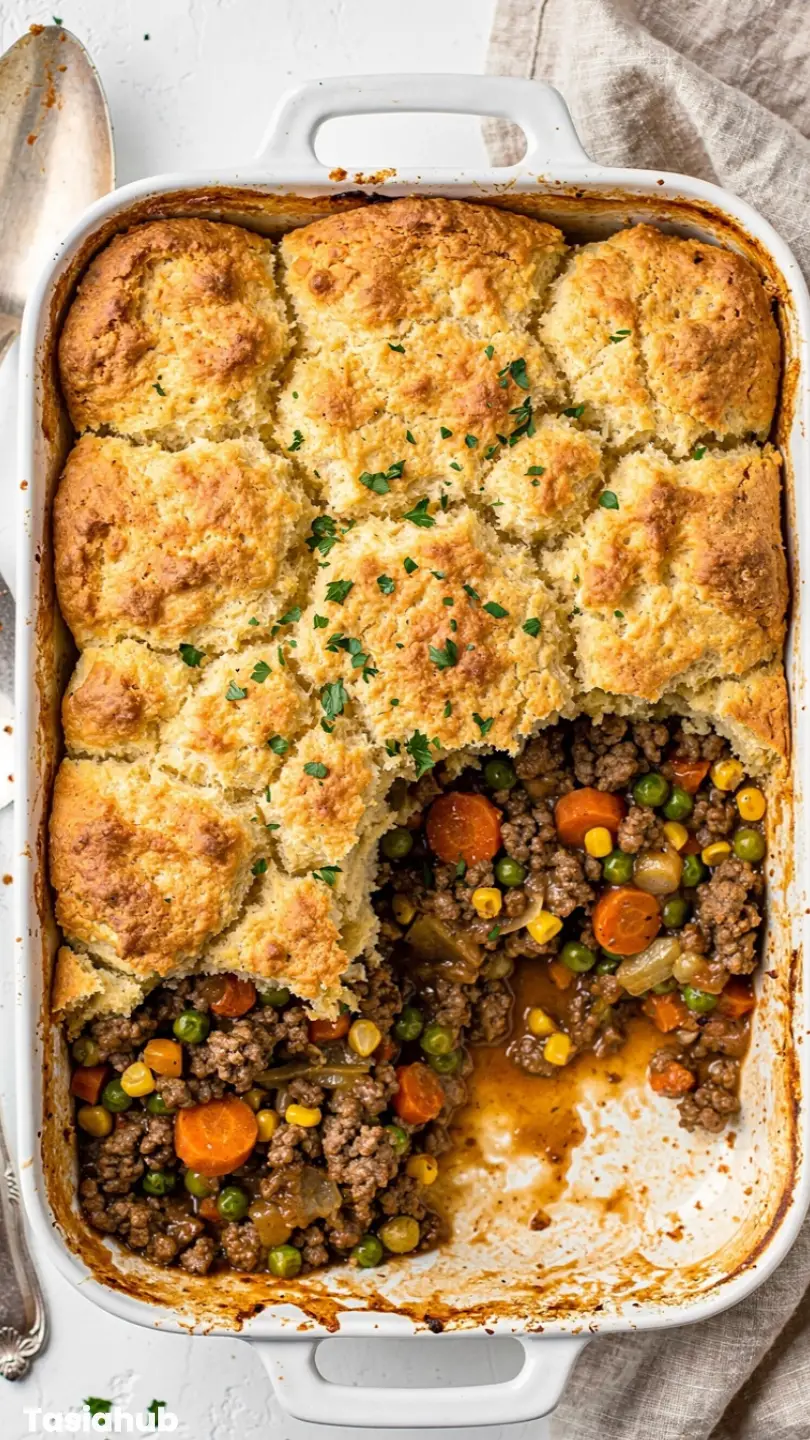 Ground Beef Cobbler