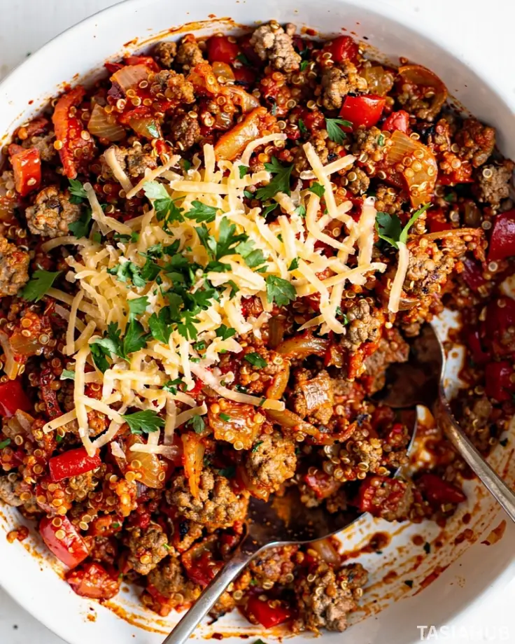 Ground Beef Quinoa dish