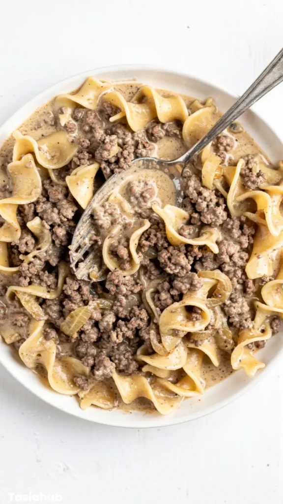 Ground Beef Stroganoff