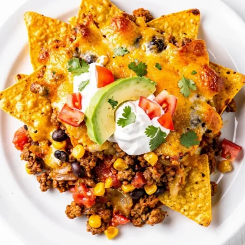 Ground Beef Taco Casserole dish