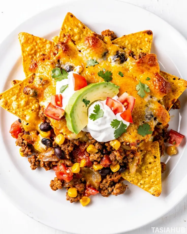 Ground Beef Taco Casserole dish