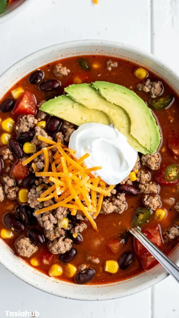 Ground Beef Taco Soup