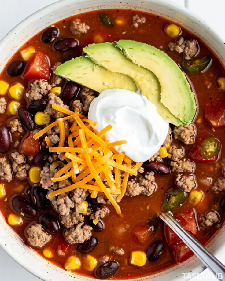 Ground Beef Taco Soup
