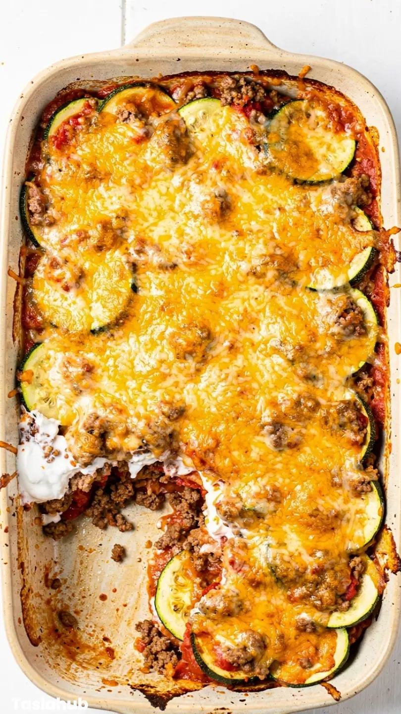 Ground Beef Zucchini Casserole