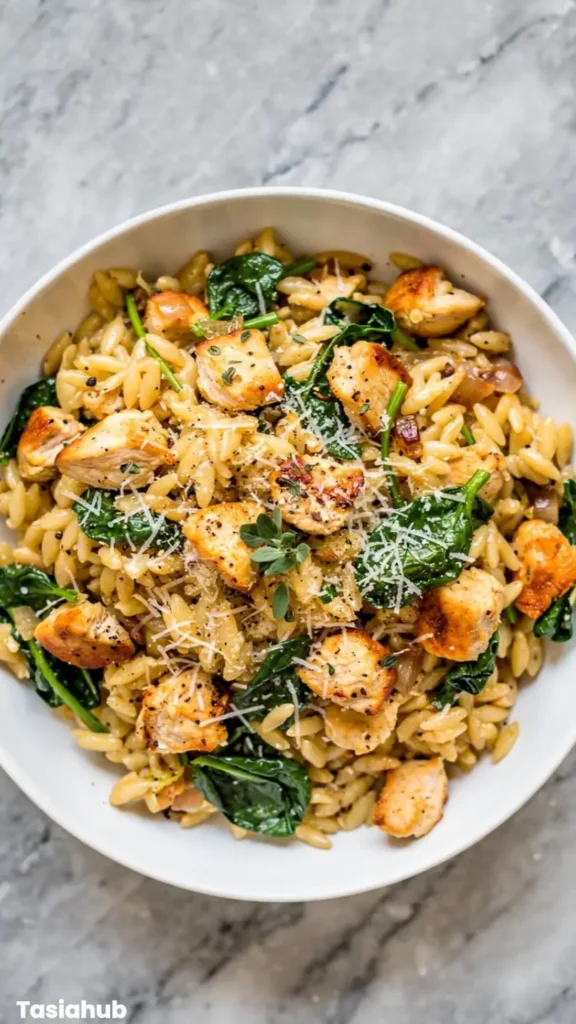 One Pot Chicken And Orzo