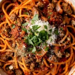One Pot Spaghetti With Jar Sauce dish