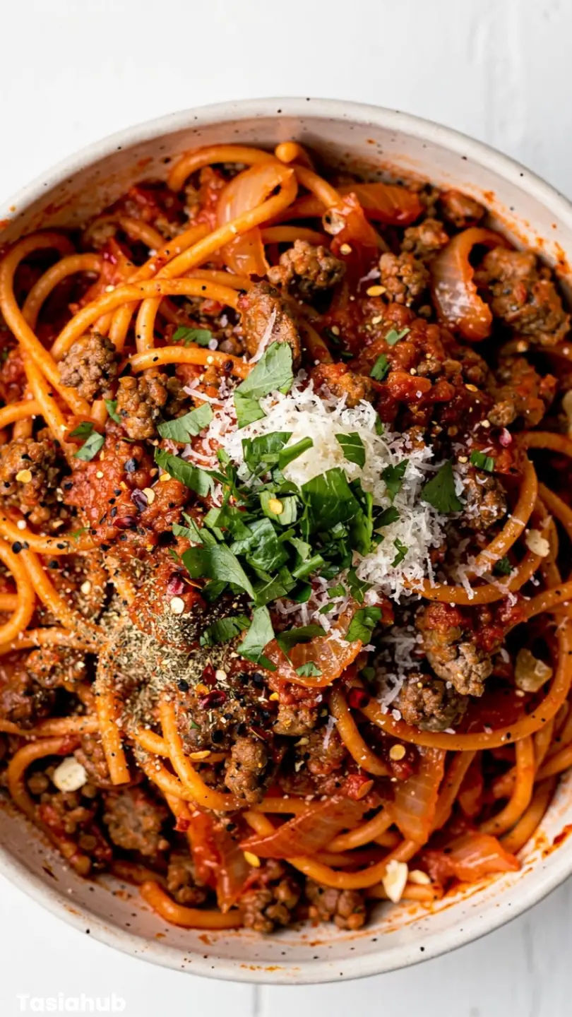 One Pot Spaghetti With Jar Sauce