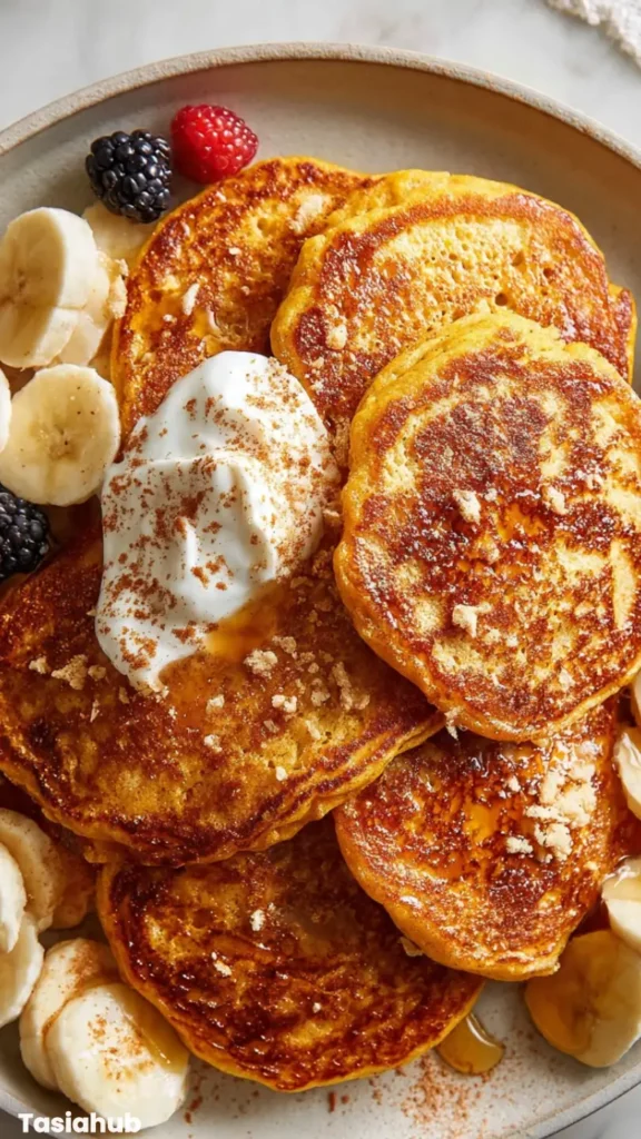 Pumpkin Cottage Cheese Pancake
