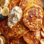Pumpkin Cottage Cheese Pancakes recipe
