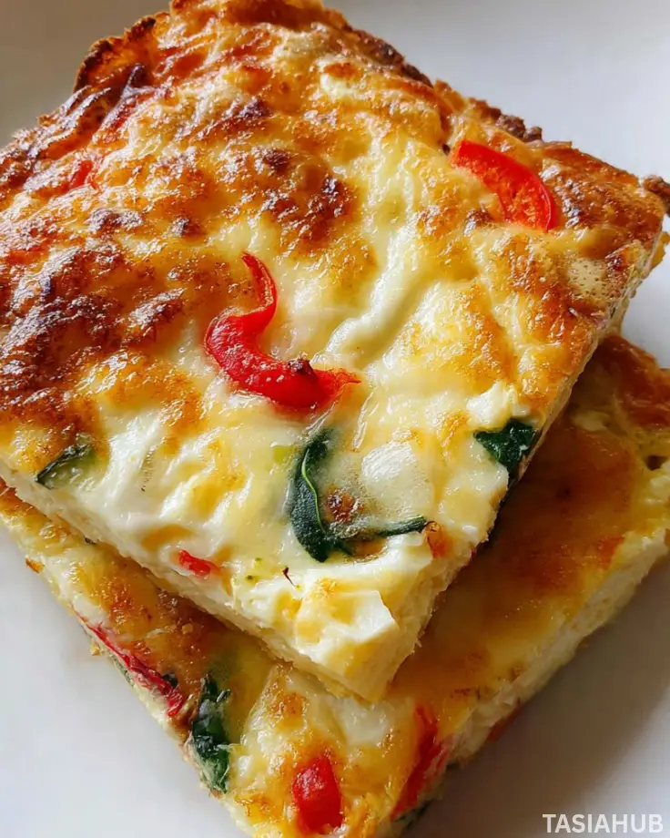 Tortilla Quiche Bake With Cottage Cheese dish