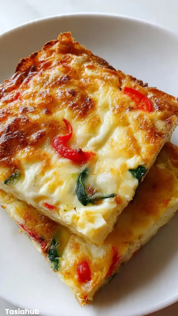 Tortilla Quiche Bake With Cottage Cheese recipe