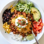 ground beef Taco Rice Bowls