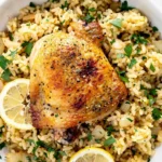one pot Greek Chicken And Lemon Rice
