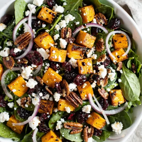 fall Butternut Squash Salad With Feta